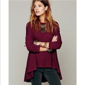 We The Free Circle in the Sand high low tee